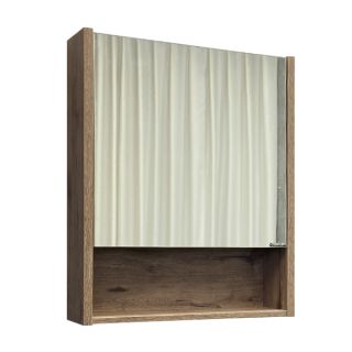 Зеркало-шкаф Comforty Марио-60 дуб темный